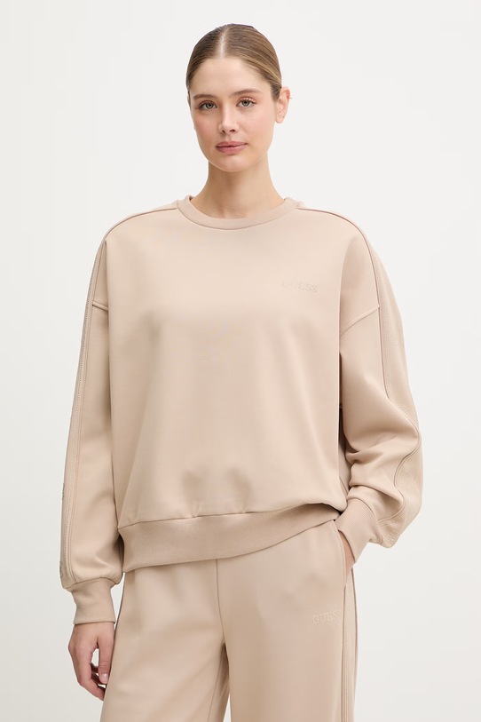 Guess bluza OCTAVIA aplikacja beżowy V6RQ96.KCX22