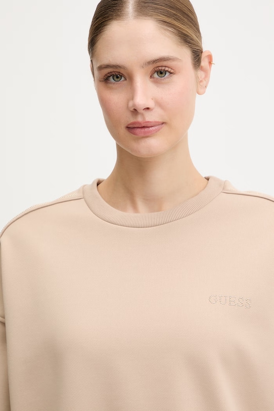 Guess bluza OCTAVIA beżowy V6RQ96.KCX22