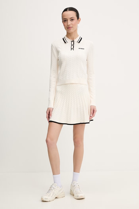 Guess pulóver SHARI V6RR01.Z4652 bézs SS26