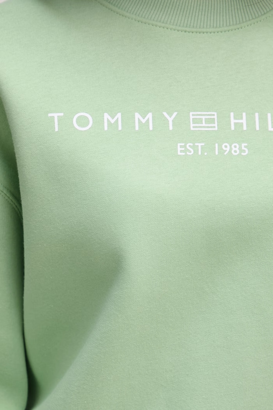 Tommy Hilfiger μπλούζα Γυναικεία με βαμβάκι WW0WW47831 πράσινο