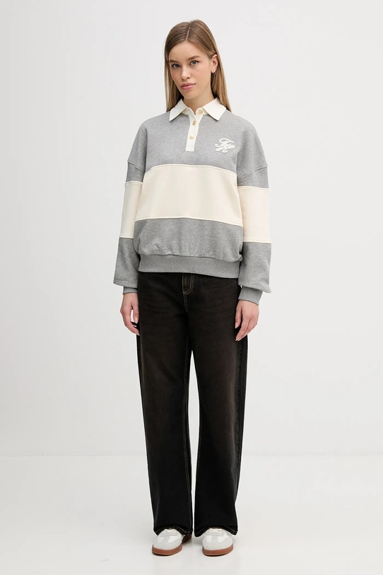 Μπλούζα Tommy Hilfiger WW0WW48785 γκρί SS26