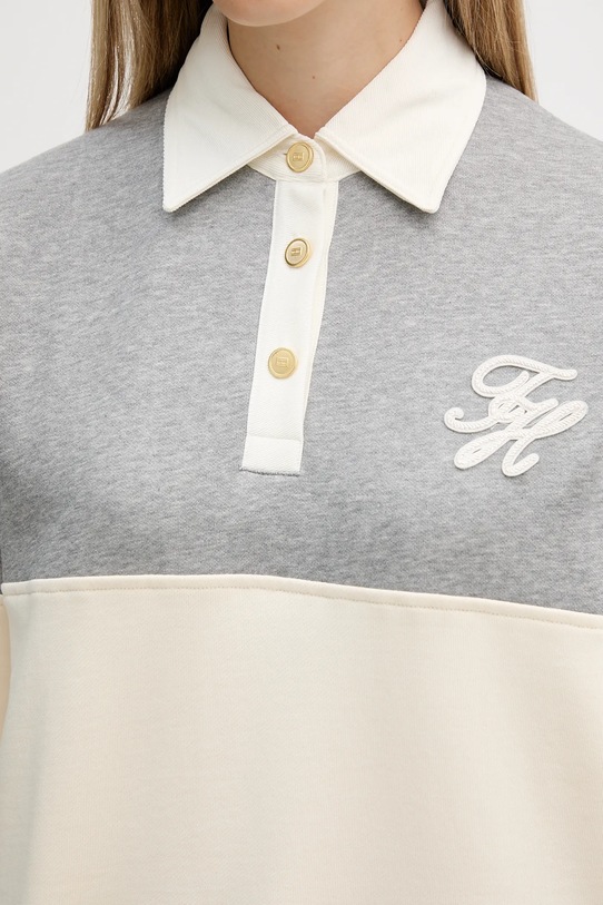 Μπλούζα Tommy Hilfiger WW0WW48785 γκρί