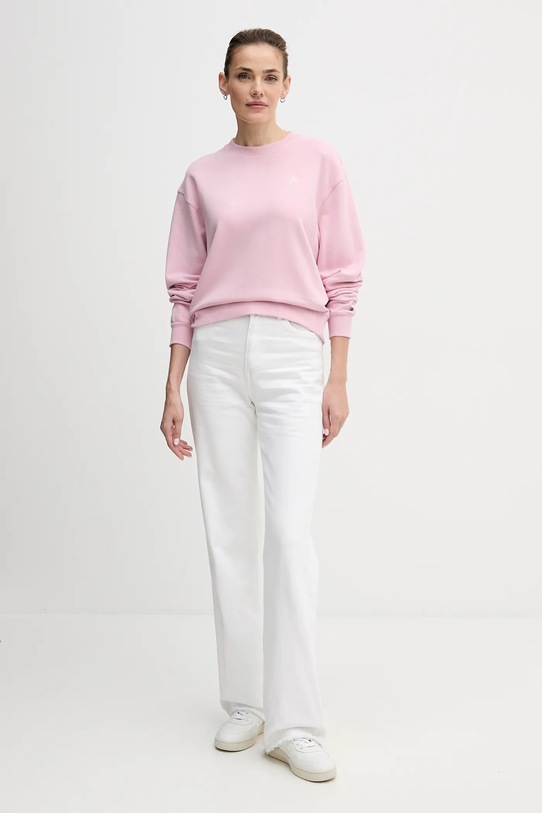 Mikina Tommy Hilfiger WW0WW49418 ružová SS26