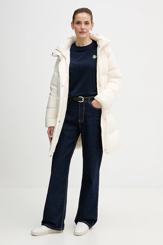 Μπλούζα Tommy Hilfiger WW0WW49418 σκούρο μπλε SS26