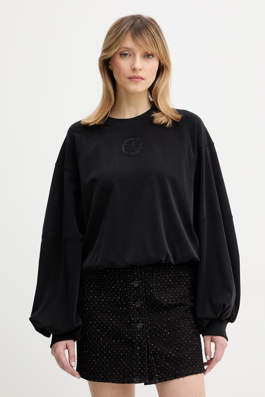 Guess bluza 4G aplikacja czarny W6RQ13.KD332