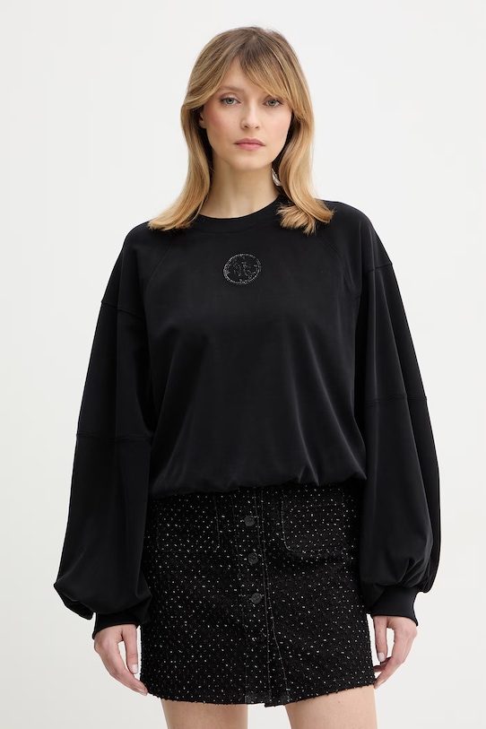 Guess bluza 4G aplikacja czarny W6RQ13.KD332