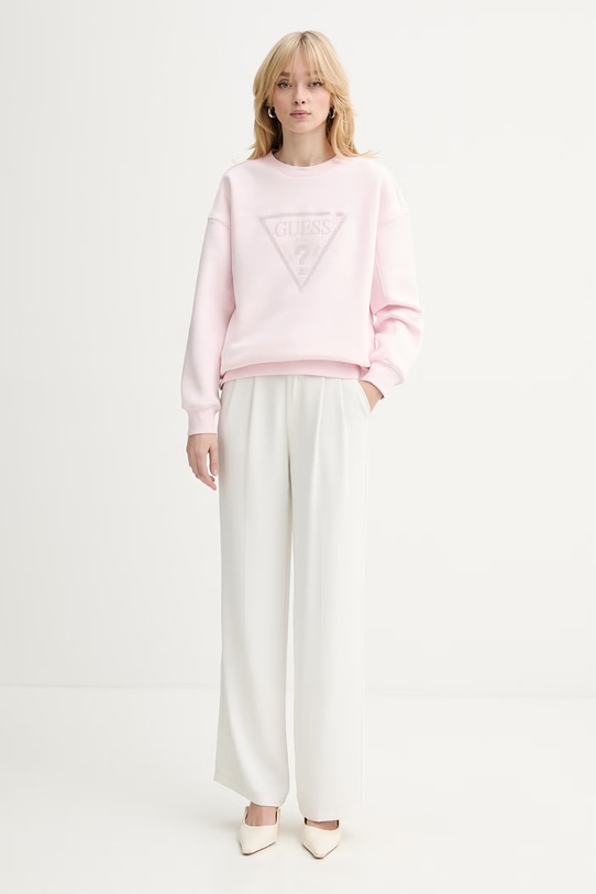 Guess bluza W6RQ16.KB681 różowy SS26
