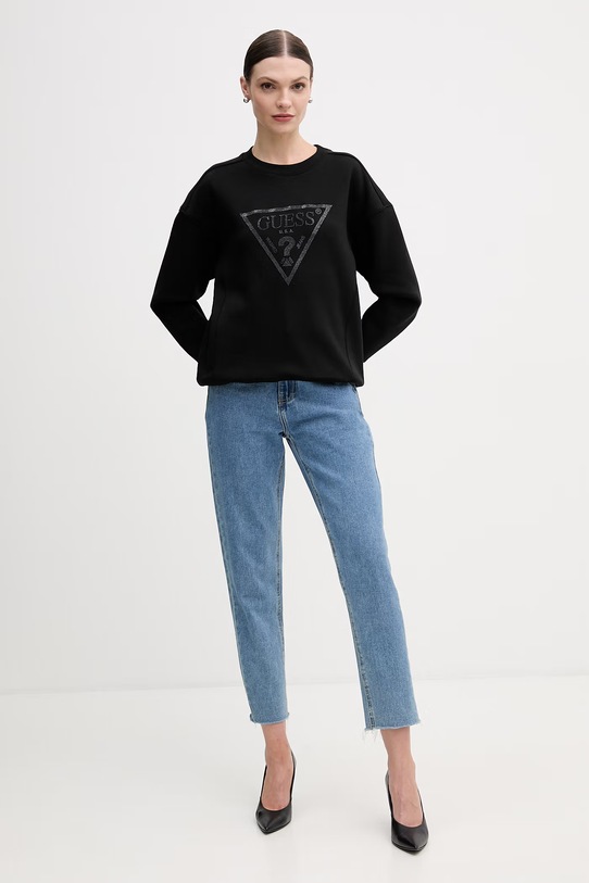 Guess bluza W6RQ16.KB681 czarny SS26