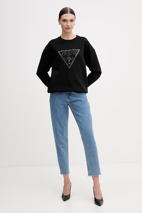 Guess bluza W6RQ16.KB681 czarny SS26