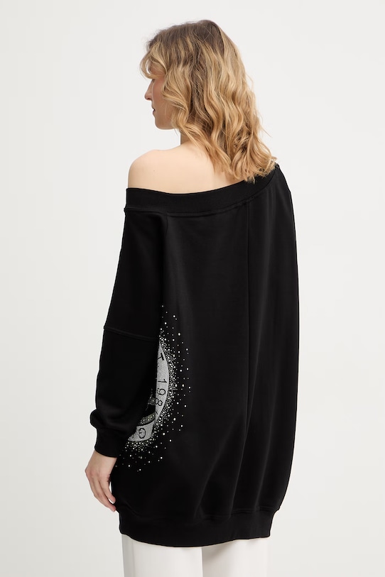 Abbigliamento Guess felpa 4G W6RQ18.K8801 nero