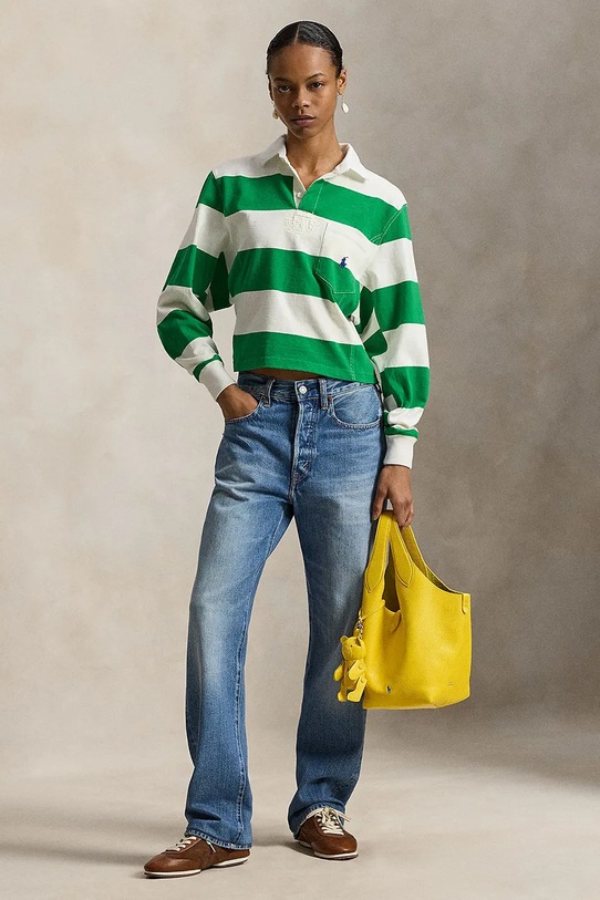 Îmbrăcăminte Polo Ralph Lauren hanorac de bumbac 211971746 verde