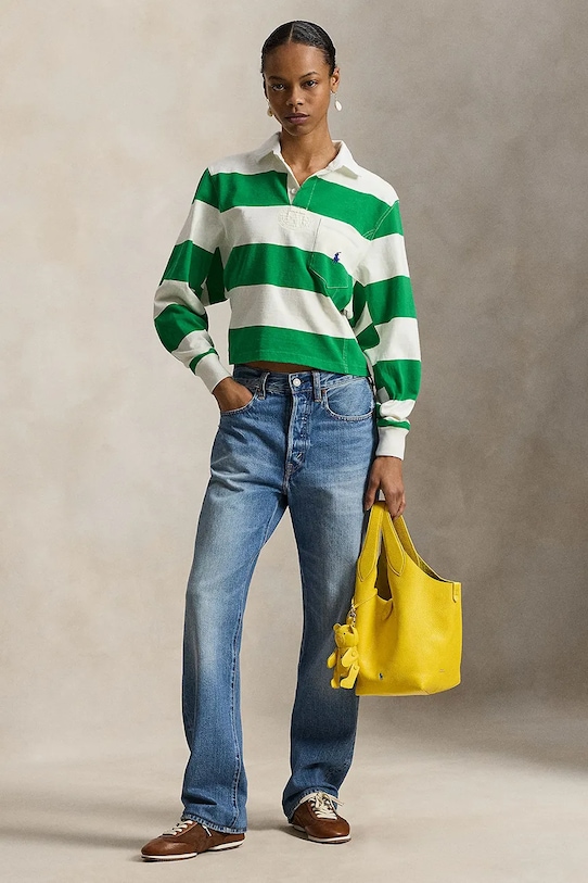 Îmbrăcăminte Polo Ralph Lauren hanorac de bumbac 211971746 verde