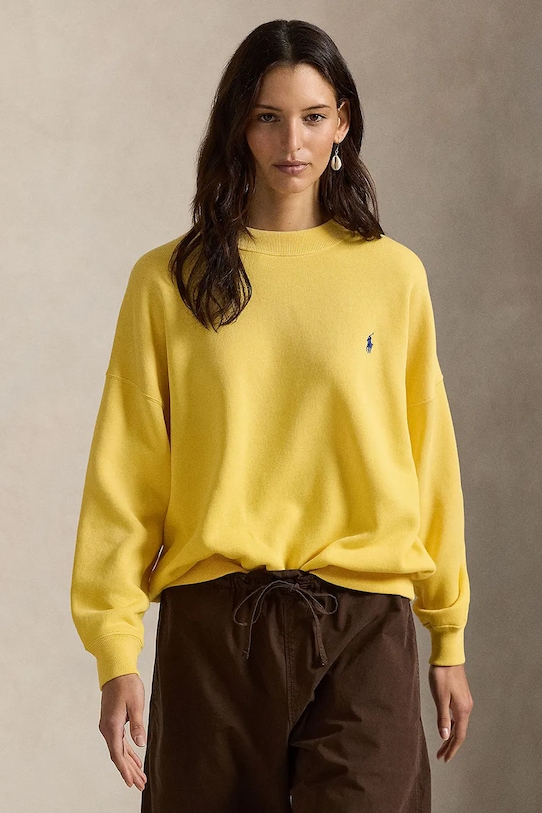 Mikina Polo Ralph Lauren bez kapucne žltá 211A96258