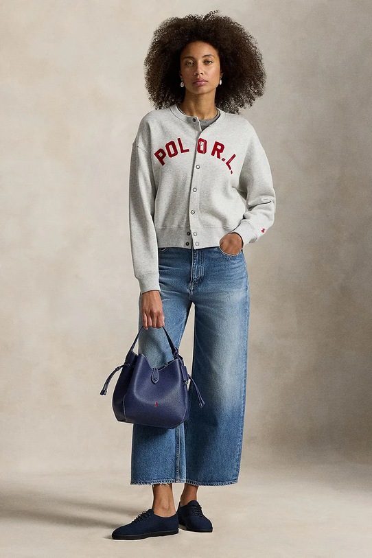 Odzież Polo Ralph Lauren bluza 211A96268 szary