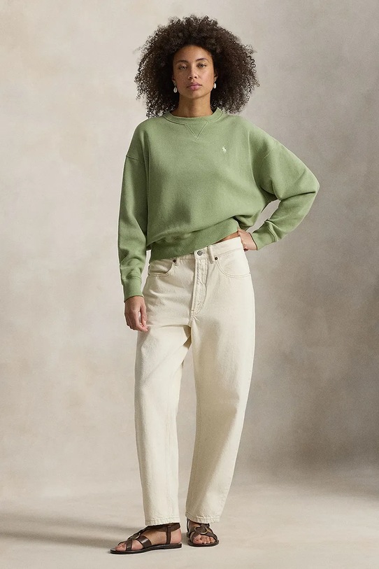 Odzież Polo Ralph Lauren bluza polarowa 211A98189 zielony