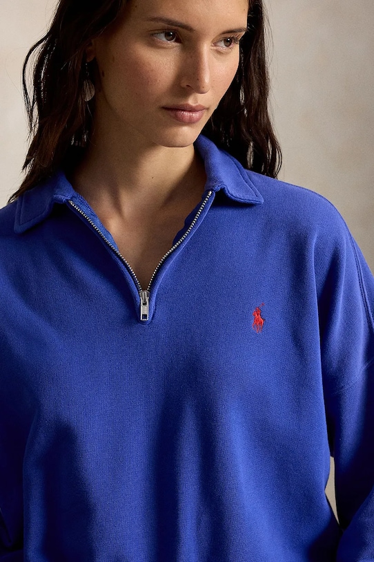 Polo Ralph Lauren кофта, яка розстібається жіноча бавовняна блакитний 211B18686