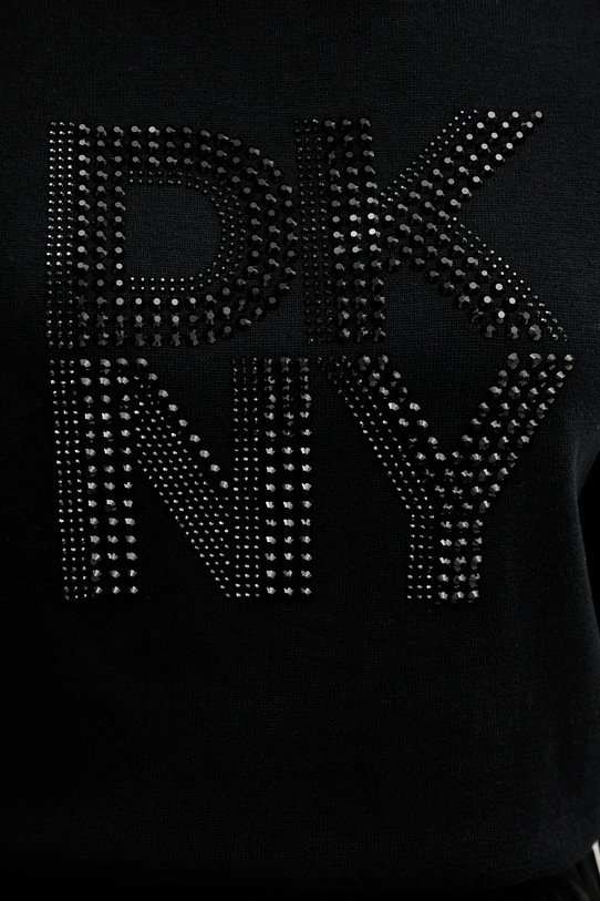 Βαμβακερό πουλόβερ Dkny DJ5R0840 μαύρο