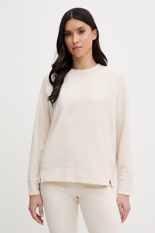 Dkny bluza z elastanem beżowy DP6T1552