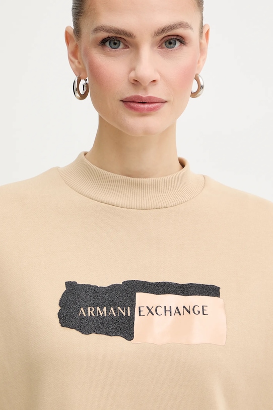 Armani Exchange bluza beżowy XW001799.AF24312