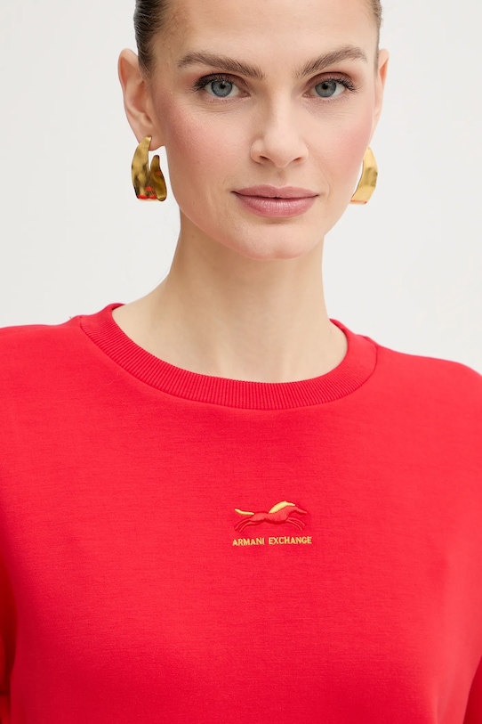 Armani Exchange bluza czerwony XW001853.AF13397