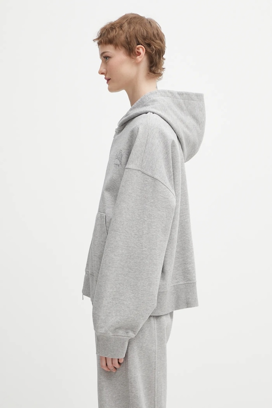 GANNI bluza bawełniana A1060023 A1060023 szary SS26