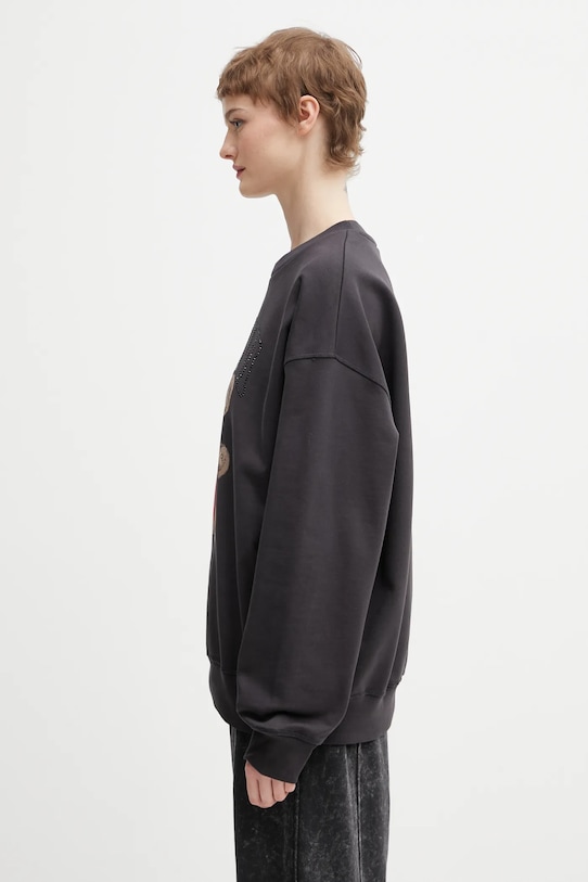 GANNI bluza bawełniana A1060027 szary SS26