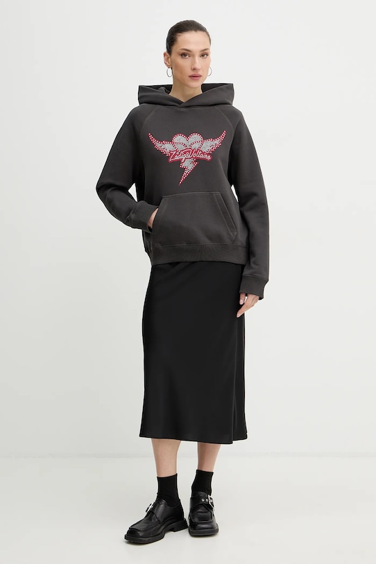 ZADIG&VOLTAIRE bluza bawełniana JWSS01688 szary SS26