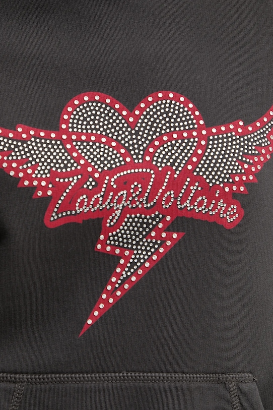 ZADIG&VOLTAIRE bluza bawełniana JWSS01688 szary