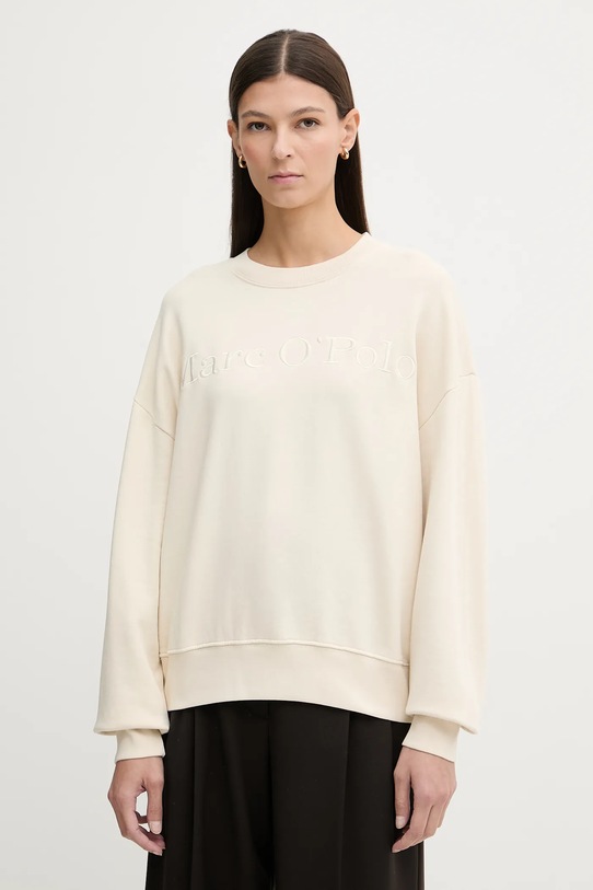 Marc O'Polo bluza bawełniana bawełna beżowy 600407354175