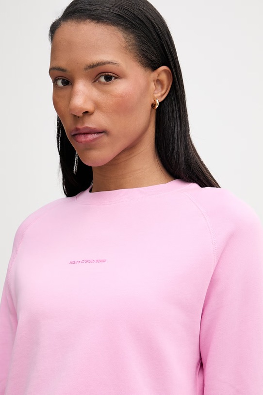 Bavlněná mikina Marc O'Polo růžová 5000009291