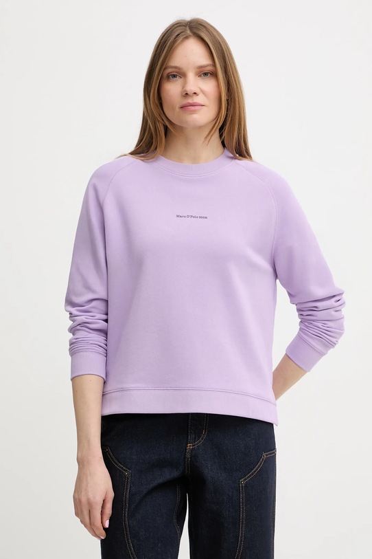 Marc O'Polo bluza bawełniana bawełna fioletowy 5000009291