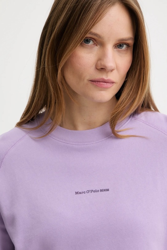 Marc O'Polo bluza bawełniana fioletowy 5000009291