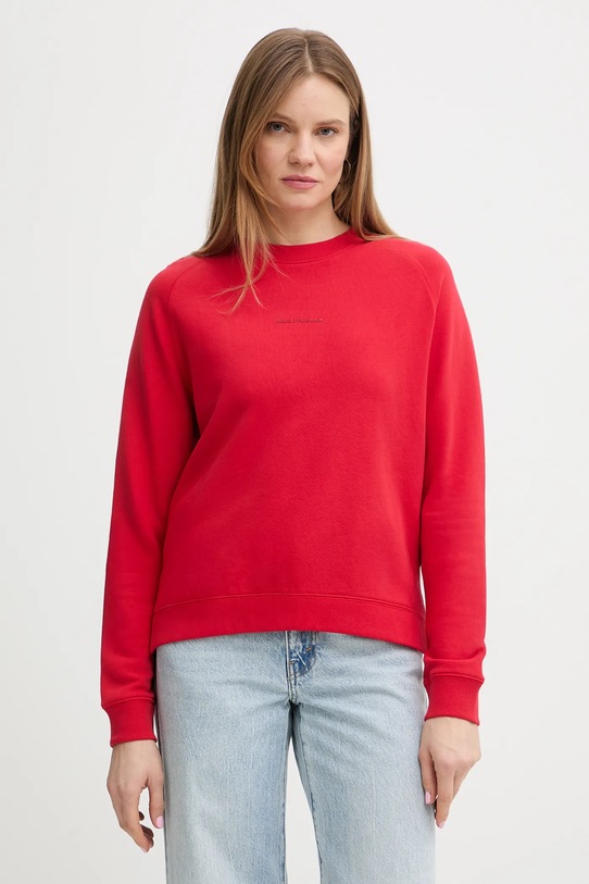 Marc O'Polo bluza bawełniana bawełna czerwony 5000009291