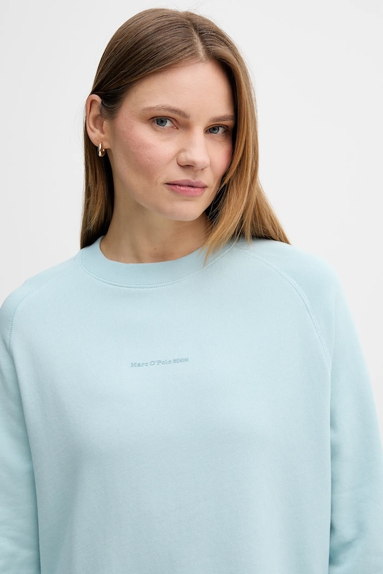 Marc O'Polo bluza bawełniana turkusowy 5000009291