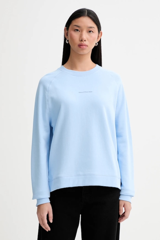 Marc O'Polo bluza bawełniana bawełna niebieski 5000009291