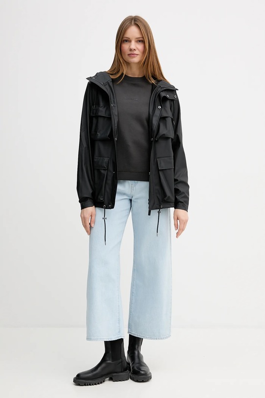 Marc O'Polo bluza bawełniana 5000009291 czarny SS26