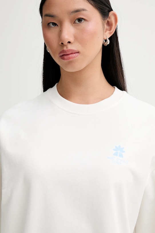 Marc O'Polo bluza bawełniana beżowy 5000009350