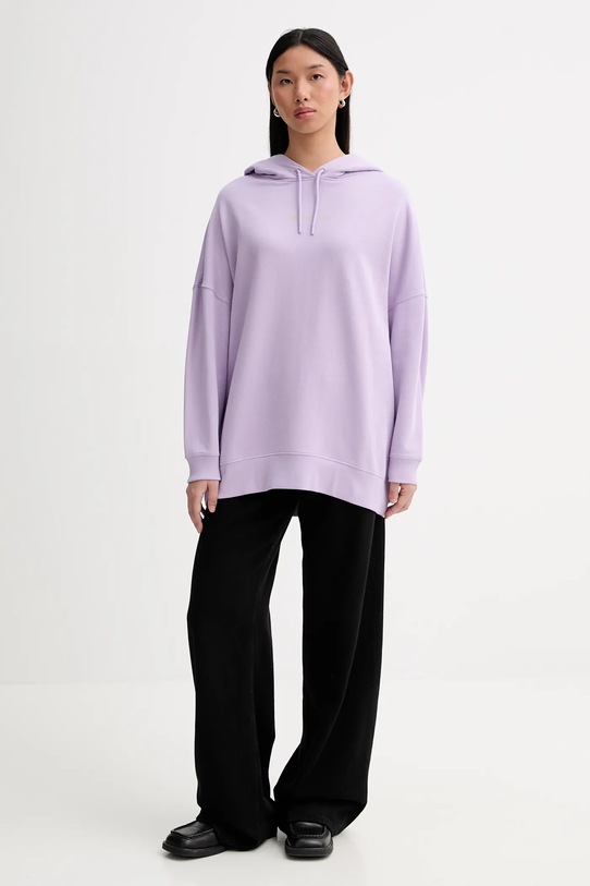 Marc O'Polo bluza bawełniana 5000009351 fioletowy SS26