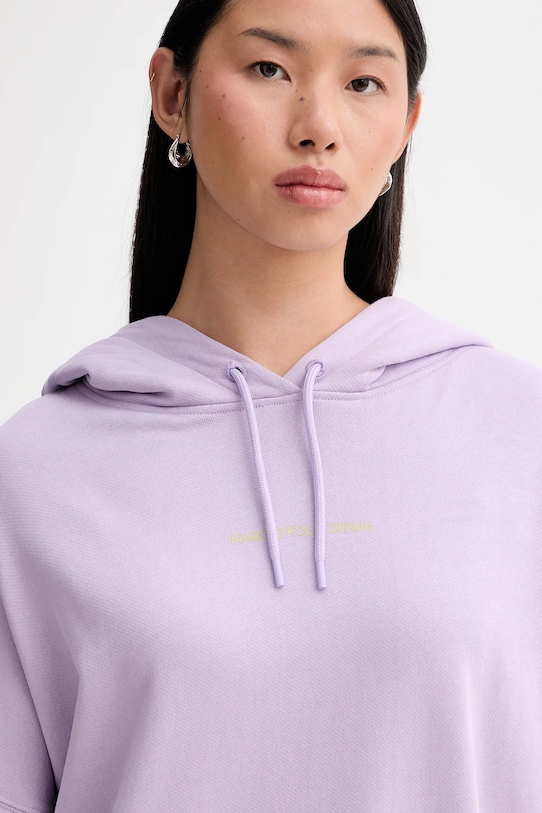 Marc O'Polo bluza bawełniana fioletowy 5000009351