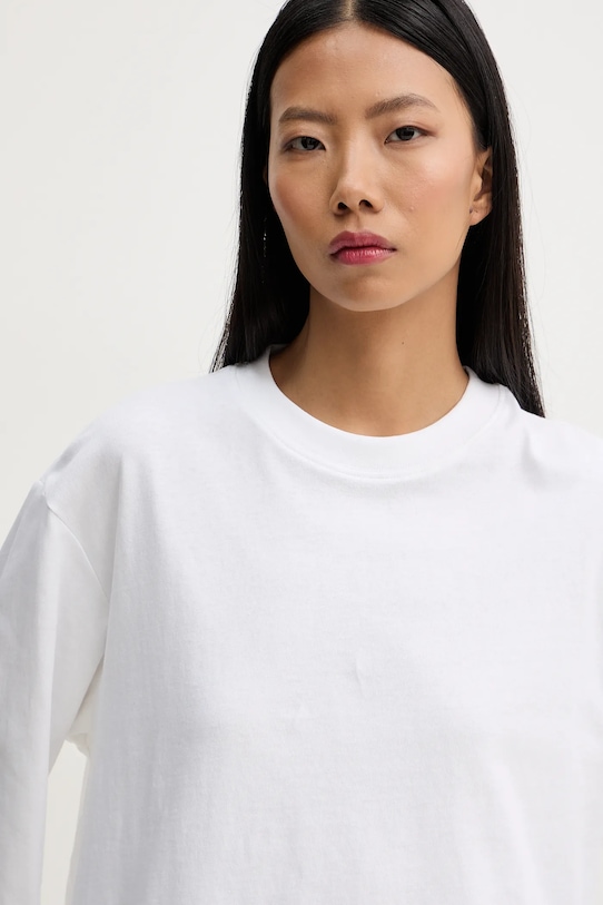 G-Star longsleeve bawełniany biały D27977.C336