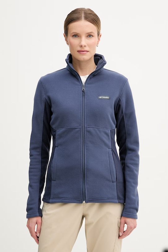 Columbia bluza outdoorowa Basin Trail bez kaptura granatowy 1938041