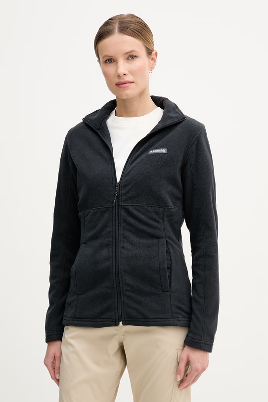 Columbia bluza outdoorowa Basin Trail bez kaptura czarny 1938041