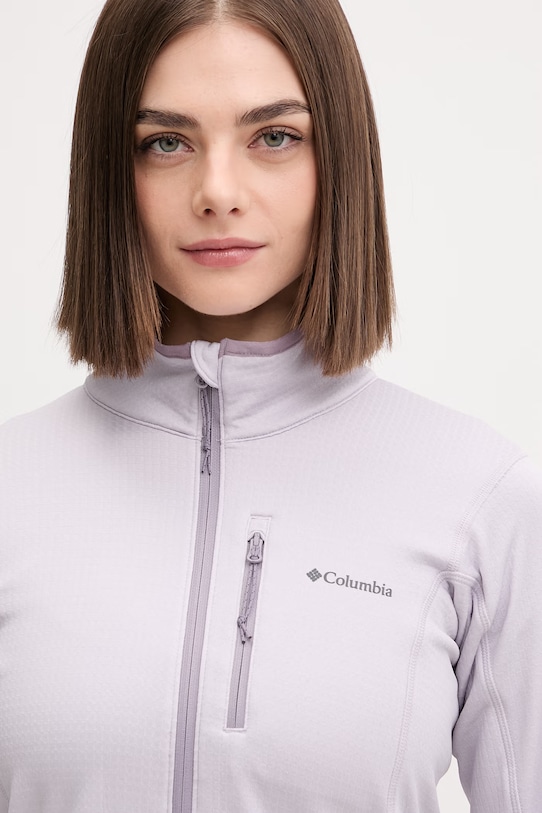 Суичър за спортове на открито Columbia Essential Hike виолетов 2136233