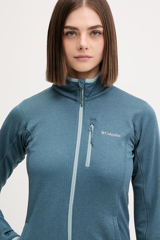 Columbia bluza outdoorowa Essential Hike turkusowy 2136233