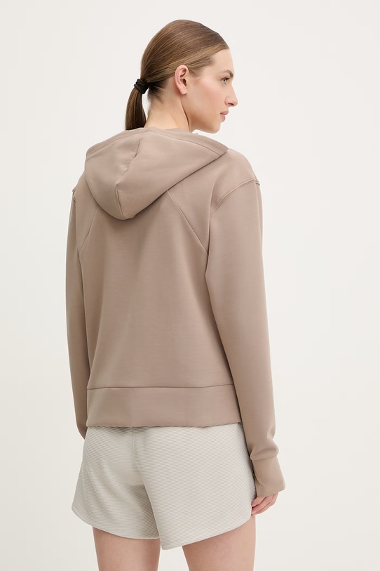 Odzież adidas Performance bluza sportowa D4T JX7311 brązowy