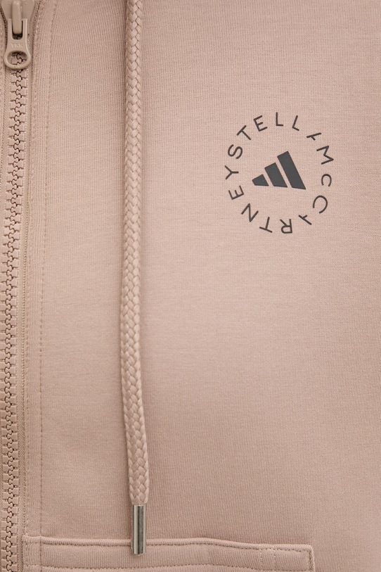 adidas by Stella McCartney bluza z kapturem damska JZ0652 brązowy