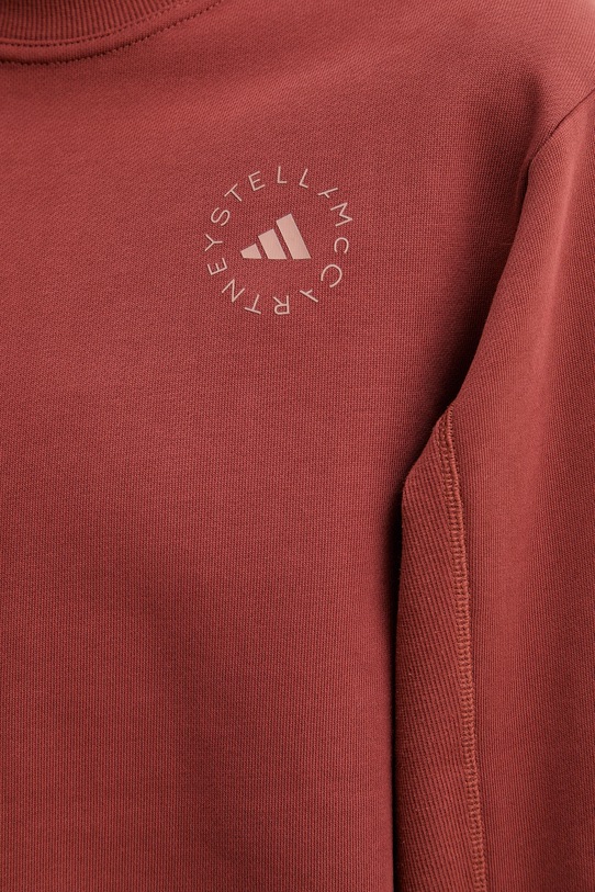 adidas by Stella McCartney bluza damska bawełniana JZ0671 brązowy