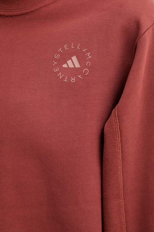 adidas by Stella McCartney bluza damska bawełniana JZ0671 brązowy