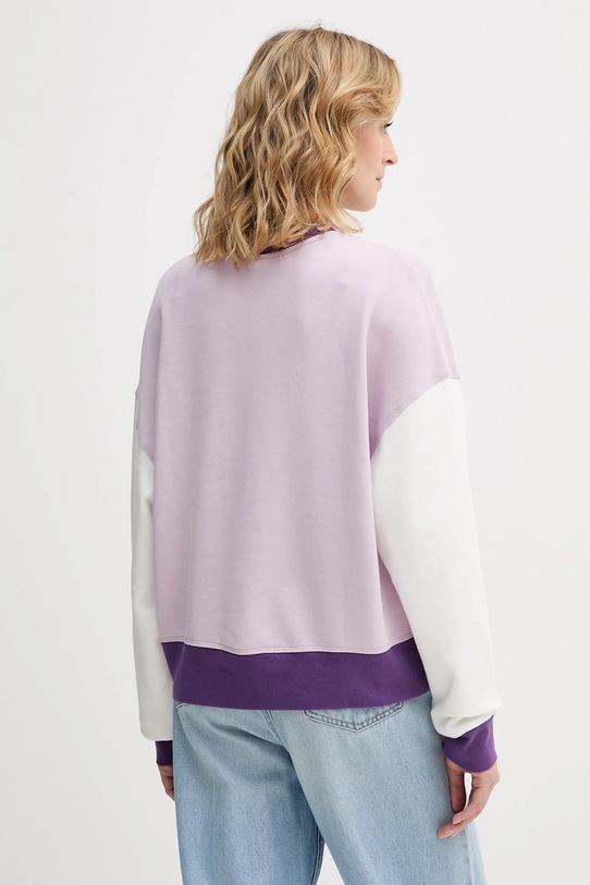 Ρούχα Παιδική βαμβακερή μπλούζα United Colors of Benetton x Stranger Things 33NVD10BB μωβ