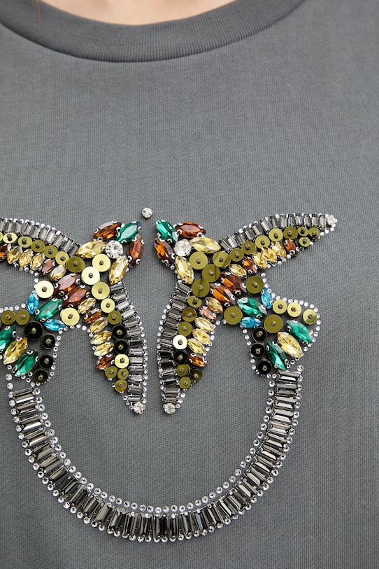 Pinko bluza bawełniana 100534.A33G szary